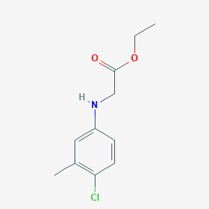 molecular formula C11H14ClNO2 B3050064 Ethyl 2-(4-chloro-3-methylanilino)acetate CAS No. 2345-00-8