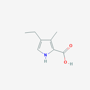 molecular formula C8H11NO2 B3050070 4-Ethyl-3-methyl-1H-pyrrole-2-carboxylic acid CAS No. 23466-29-7