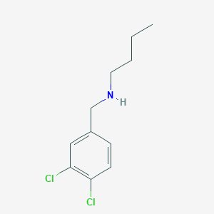 molecular formula C11H15Cl2N B3050078 Benzenemethanamine, N-butyl-3,4-dichloro- CAS No. 23530-78-1