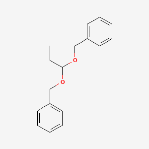 molecular formula C17H20O2 B3050083 Benzene, 1,1'-[propylidenebis(oxymethylene)]bis- CAS No. 23556-91-4