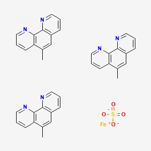 molecular formula C39H30FeN6O4S B3050089 Iron(2+), tris(5-methyl-1,10-phenanthroline-kappaN1,kappaN10)-, sulfate (1:1) CAS No. 23606-37-3