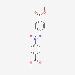 molecular formula C16H14N2O5 B3050099 苯甲酸，4,4'-偶氮双-, 二甲酯 CAS No. 23663-92-5