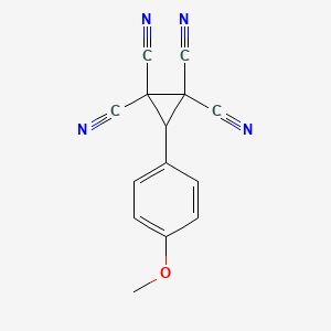 3-(4-Methoxyphenyl)cyclopropane-1,1,2,2-tetracarbonitrile
