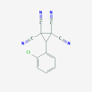 3-(2-Chlorophenyl)cyclopropane-1,1,2,2-tetracarbonitrile