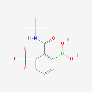 [2-(Tert-butylcarbamoyl)-3-(trifluoromethyl)phenyl]boronic acid