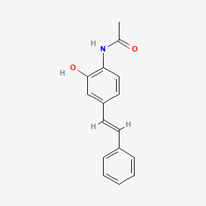(E)-N-(2-hydroxy-4-styrylphenyl)acetamide