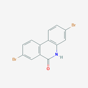 molecular formula C13H7Br2NO B3050133 3,8-dibromo-5H-phenanthridin-6-one CAS No. 23818-37-3