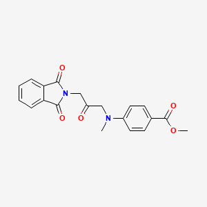 Methyl 4-{[3-(1,3-dioxo-1,3-dihydro-2h-isoindol-2-yl)-2-oxopropyl](methyl)amino}benzoate