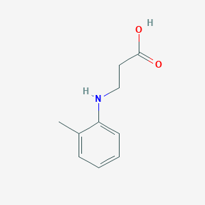 molecular formula C10H13NO2 B3050147 3-o-Tolylamino-propionic acid CAS No. 23947-32-2