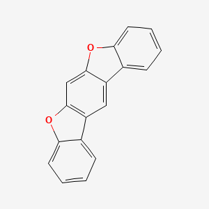molecular formula C18H10O2 B3050175 Benzo[1,2-b:5,4-b']bisbenzofuran CAS No. 241-36-1