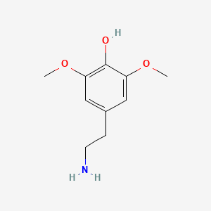 molecular formula C10H15NO3 B3050179 4-(2-Aminoethyl)-2,6-dimethoxyphenol CAS No. 2413-00-5