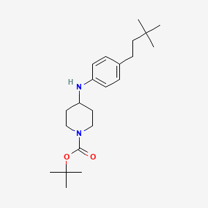 Tert-butyl 4-[4-(3,3-dimethylbutyl)anilino]-1-piperidinecarboxylate