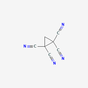 molecular formula C7H2N4 B3050197 cyclopropane-1,1,2,2-tetracarbonitrile CAS No. 2424-32-0