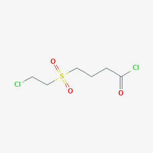 molecular formula C6H10Cl2O3S B3050214 Butanoyl chloride, 4-[(2-chloroethyl)sulfonyl]- CAS No. 24352-85-0