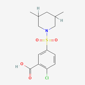 2-Chloro-5-(3,5-dimethylpiperidinosulphonyl)benzoic acid