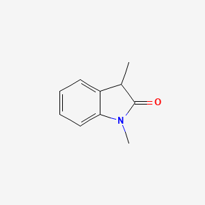 molecular formula C10H11NO B3050237 1,3-二甲基吲哚啉-2-酮 CAS No. 24438-17-3