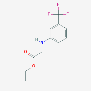 molecular formula C11H12F3NO2 B3050239 (3-Trifluoromethyl-phenylamino)-acetic acid ethyl ester CAS No. 2445-84-3