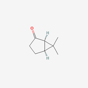 molecular formula C8H12O B3050241 Bicyclo[3.1.0]hexan-2-one, 6,6-dimethyl-, (1R,5S)- CAS No. 244610-30-8