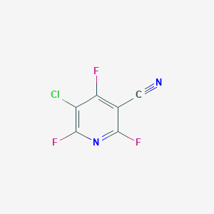 molecular formula C6ClF3N2 B3050245 5-Chloro-2,4,6-trifluoronicotinonitrile CAS No. 24488-20-8