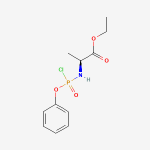 (2S)-Ethyl 2-((chloro(phenoxy)phosphoryl)amino)propanoate