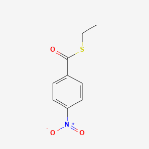 molecular formula C9H9NO3S B3050249 Benzenecarbothioic acid, 4-nitro-, S-ethyl ester CAS No. 24524-95-6