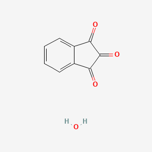 molecular formula C9H6O4 B3050260 1H-Indene-1,2,3-trione hydrate CAS No. 2462-59-1