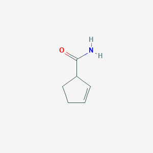 molecular formula C6H9NO B3050265 2-Cyclopentene-1-carboxamide CAS No. 24647-27-6