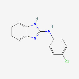 molecular formula C13H10ClN3 B3050275 N-(Benzimidazol-2-yl)-4-chloroaniline CAS No. 24752-30-5