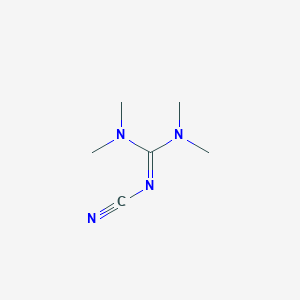molecular formula C6H12N4 B3050278 2-Cyano-1,1,3,3-tetramethylguanidine CAS No. 24771-26-4