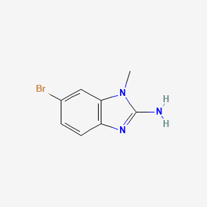 molecular formula C8H8BrN3 B3050282 6-Bromo-1-methyl-1H-benzo[d]imidazol-2-amine CAS No. 24786-54-7