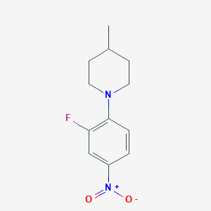 molecular formula C12H15FN2O2 B3050311 1-(2-氟-4-硝基苯基)-4-甲基哌啶 CAS No. 250371-81-4