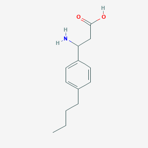 molecular formula C13H19NO2 B3050312 3-amino-3-(4-butylphenyl)propanoic Acid CAS No. 250374-96-0