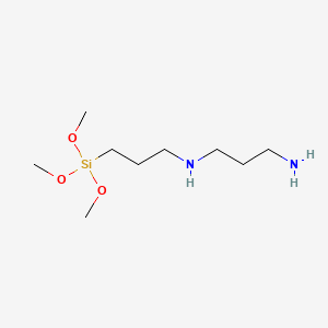 molecular formula C9H24N2O3Si B3050323 1,3-Propanediamine, N-(3-(trimethoxysilyl)propyl)- CAS No. 25147-91-5