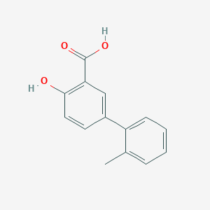 molecular formula C14H12O3 B3050335 2-hydroxy-5-(2-methylphenyl)benzoic Acid CAS No. 25205-15-6