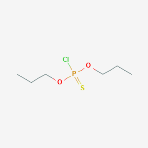 molecular formula C6H14ClO2PS B3050337 Phosphorochloridothioic acid, O,O-dipropyl ester CAS No. 2524-05-2