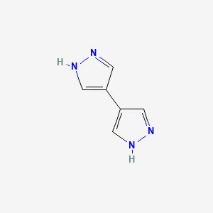 molecular formula C6H6N4 B3050338 4,4'-Bi-1H-pyrazole CAS No. 25240-33-9