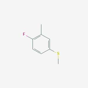 molecular formula C8H9FS B3050339 1-Fluoro-2-methyl-4-(methylthio)-benzene CAS No. 252555-29-6