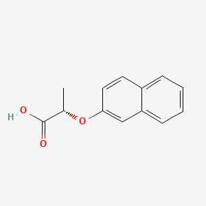 molecular formula C13H12O3 B3050341 (2S)-2-(萘-2-氧基)丙酸 CAS No. 25258-16-6