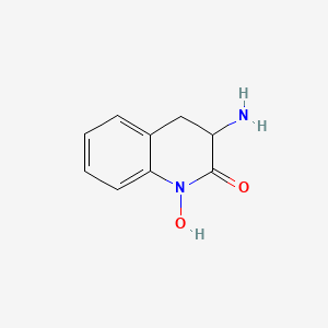 molecular formula C9H10N2O2 B3050342 3-Amino-3,4-dihydro-1-hydroxy-2(1H)-quinolinone CAS No. 25263-70-1