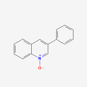 molecular formula C15H11NO B3050346 1-Oxido-3-phenylquinolin-1-ium CAS No. 25308-72-9