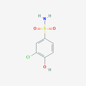 molecular formula C6H6ClNO3S B3050348 3-氯-4-羟基苯磺酰胺 CAS No. 25319-97-5