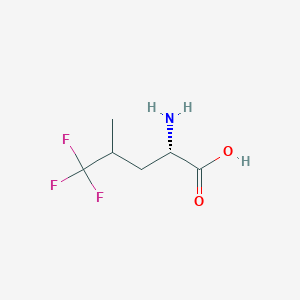 molecular formula C6H10F3NO2 B3050350 5,5,5-三氟-l-亮氨酸 CAS No. 25367-71-9