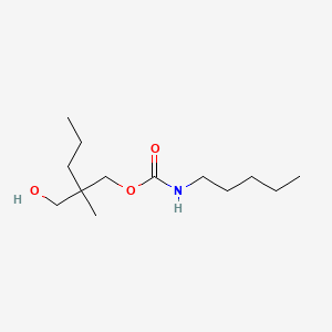 molecular formula C13H27NO3 B3050356 Pentylcarbamic acid 2-(hydroxymethyl)-2-methylpentyl ester CAS No. 25384-36-5