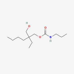 molecular formula C13H27NO3 B3050357 Propylcarbamic acid 2-ethyl-2-(hydroxymethyl)hexyl ester CAS No. 25384-54-7