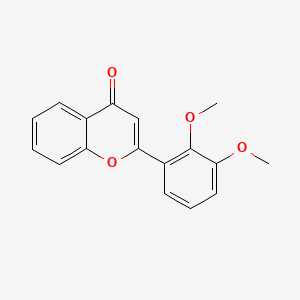 molecular formula C17H14O4 B3050378 2',3'-二甲氧基黄酮 CAS No. 2554-84-9