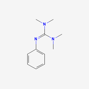 molecular formula C11H17N3 B3050382 胍，N,N,N',N'-四甲基-N''-苯基- CAS No. 2556-43-6