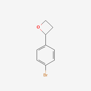 molecular formula C9H9BrO B3050384 2-(4-Bromophenyl)oxetane CAS No. 25574-16-7
