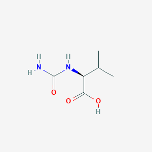 molecular formula C6H12N2O3 B3050456 N-carbamoyl-L-valine CAS No. 26081-02-7