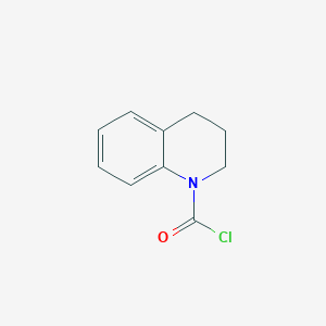 molecular formula C10H10ClNO B3050466 1(2H)-喹啉甲酰氯，3,4-二氢- CAS No. 2616-50-4