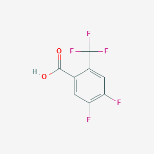 molecular formula C8H3F5O2 B3050471 4,5-Difluoro-2-(trifluoromethyl)benzoic acid CAS No. 261945-13-5
